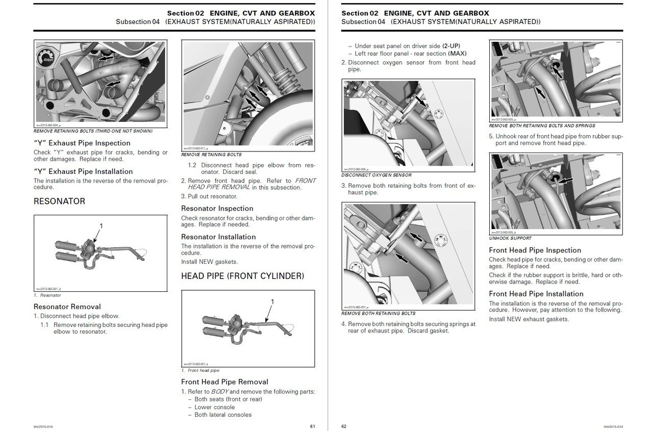 2015 CAN AM MAVERICK 1000R SERVICE MANUAL PDF visual data 8