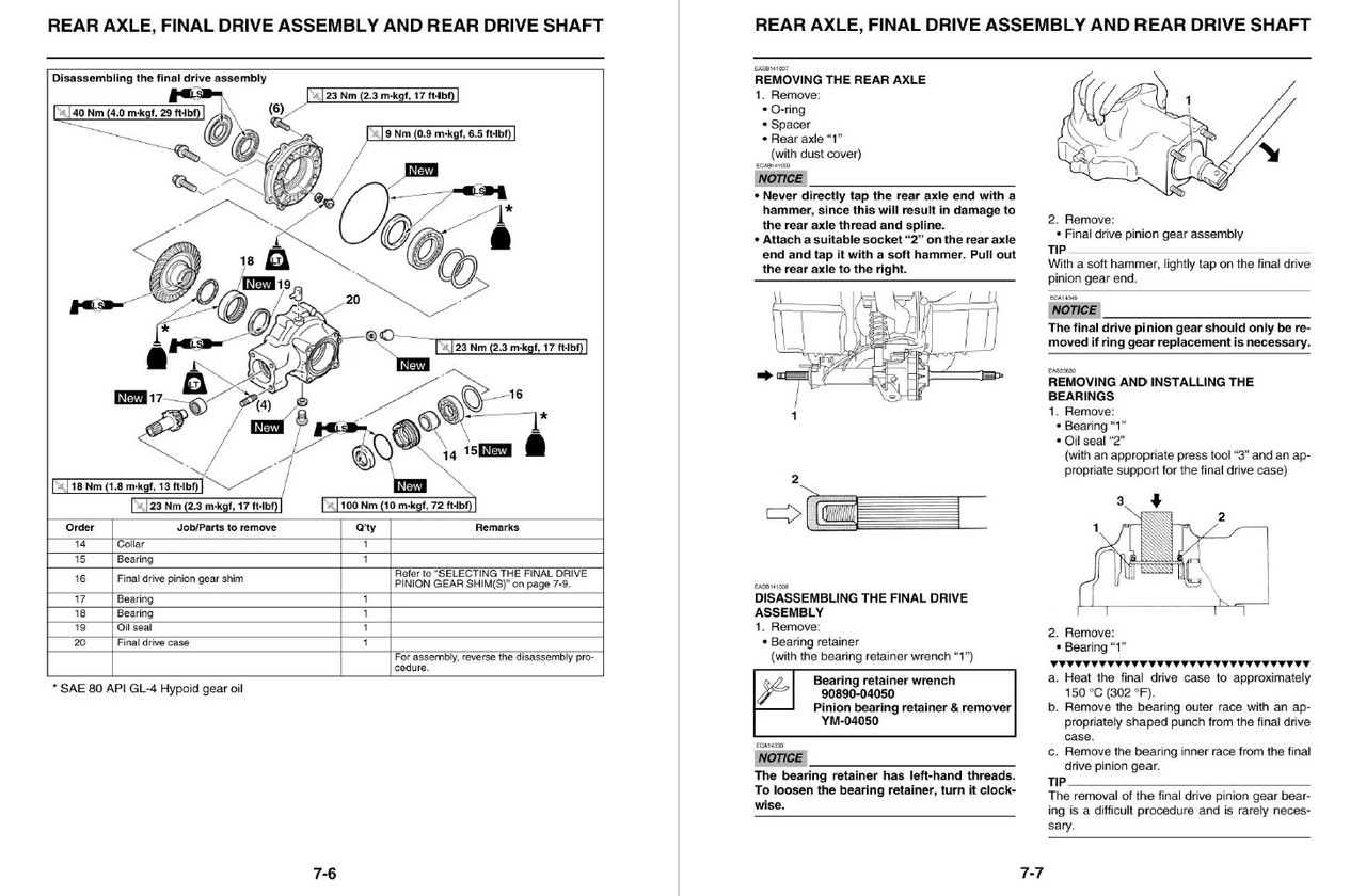Yamaha 2014 Grizzly 350 2WD Service Manual
