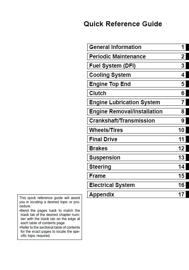 Service Manual Kawasaki 2009 Ninja ZX-6R Repair