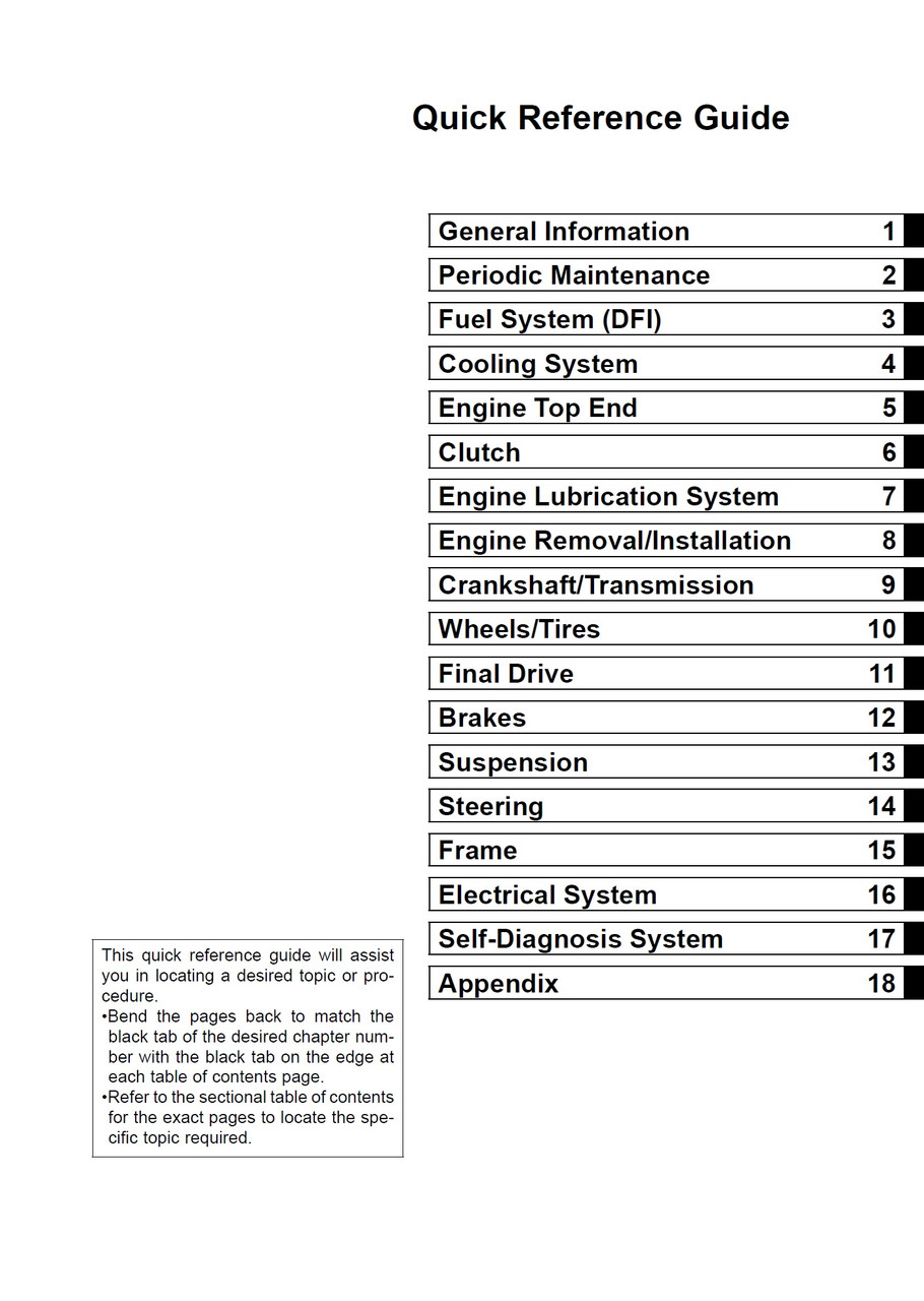 Service Manual Kawasaki 2016 Ninja ZX-6R 636 Repair