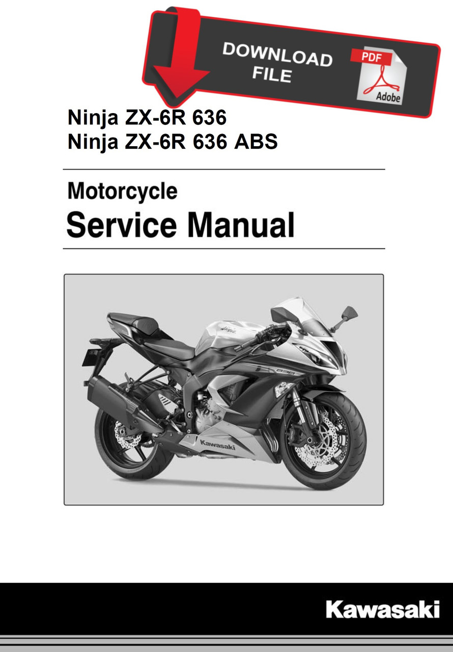 Service Manual Kawasaki 2016 Ninja ZX-6R 636 ABS Repair