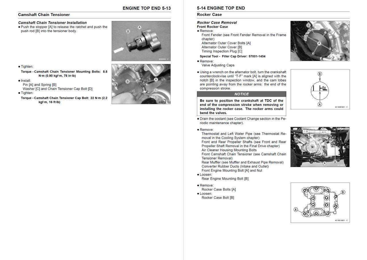 2012-2014 Kawasaki Brute Force 750 4X4i / KVF750 4X4 EPS Service Repair Manual E - Foto 7