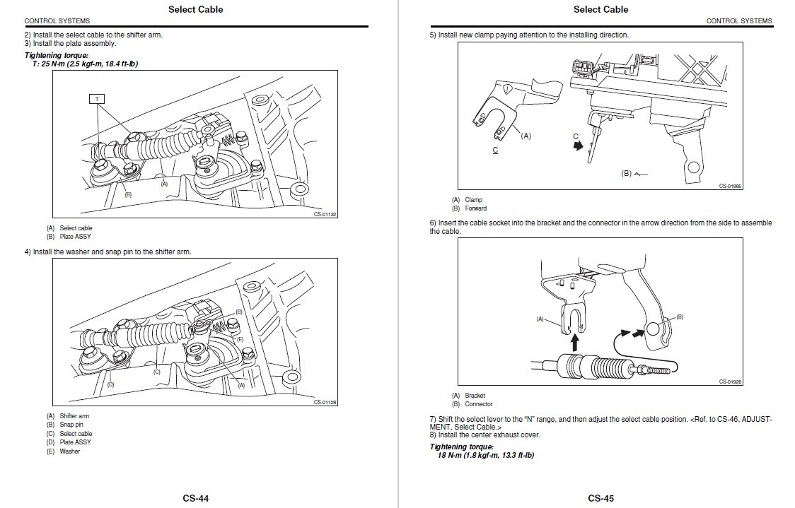 2016 SUBARU LEGACY MAINTENANCE MANUAL visual data 7