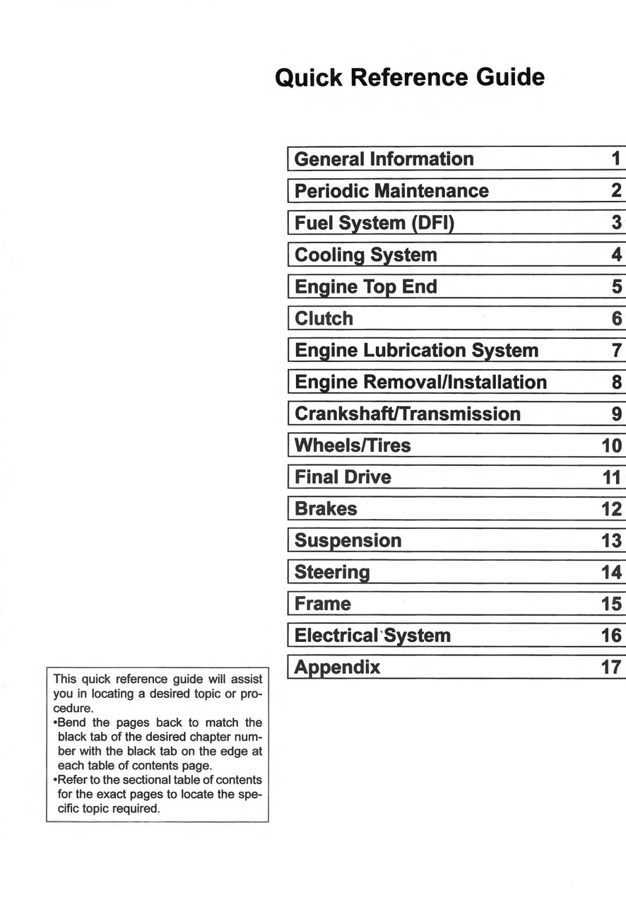 Service Manual Kawasaki 2019 Z900RS Cafe Repair