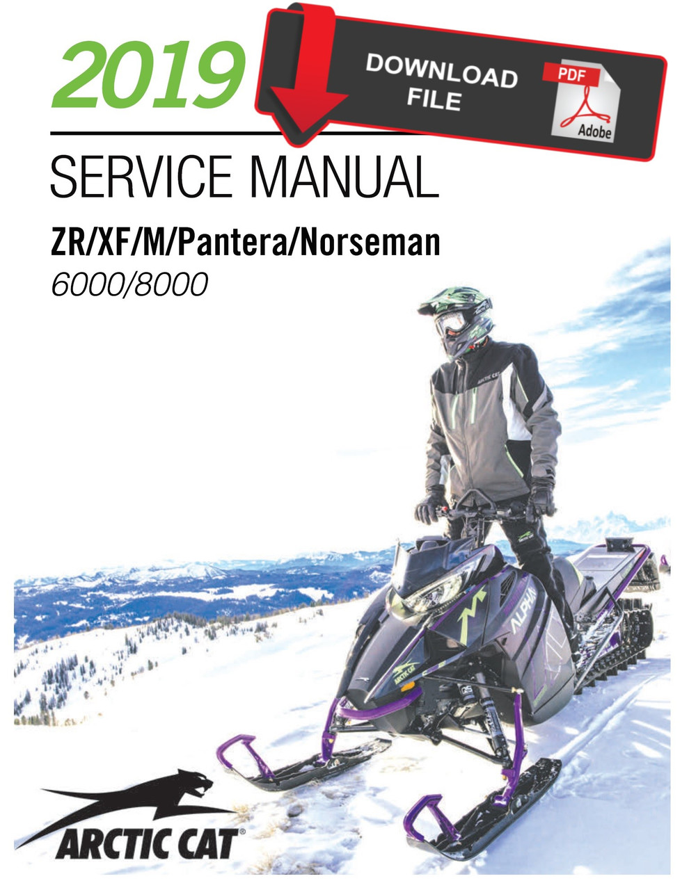 Arctic Cat 2019 Zr 6000 Sno Pro Es Service Manual