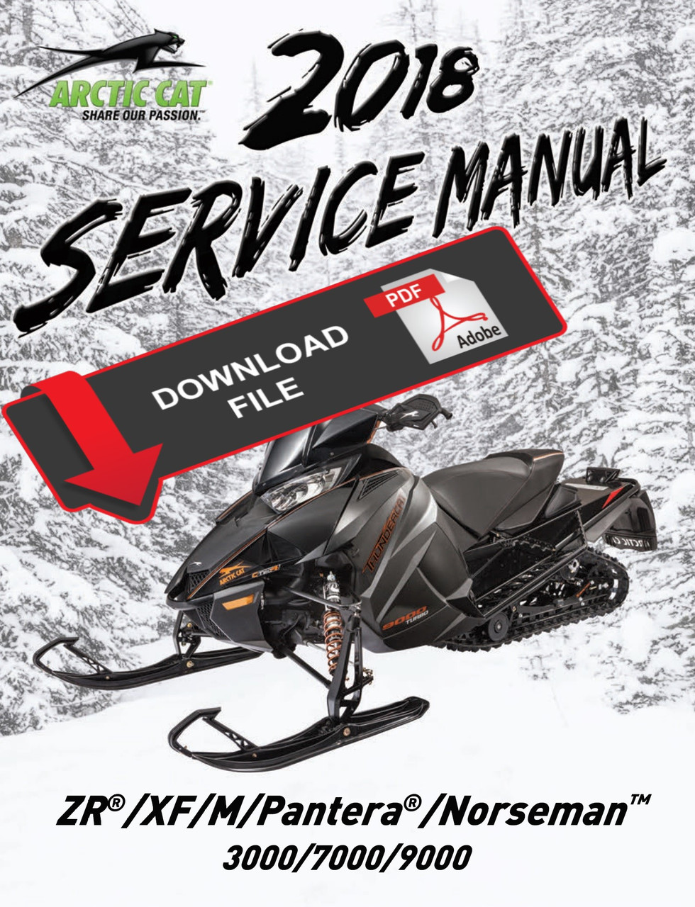 Arctic Cat 2018 ZR 9000 Sno Pro Service Manual