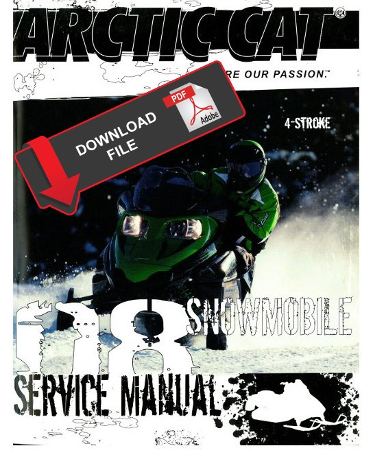 Arctic Cat 2008 T Z1 LXR Snowmobile Models Service Manual