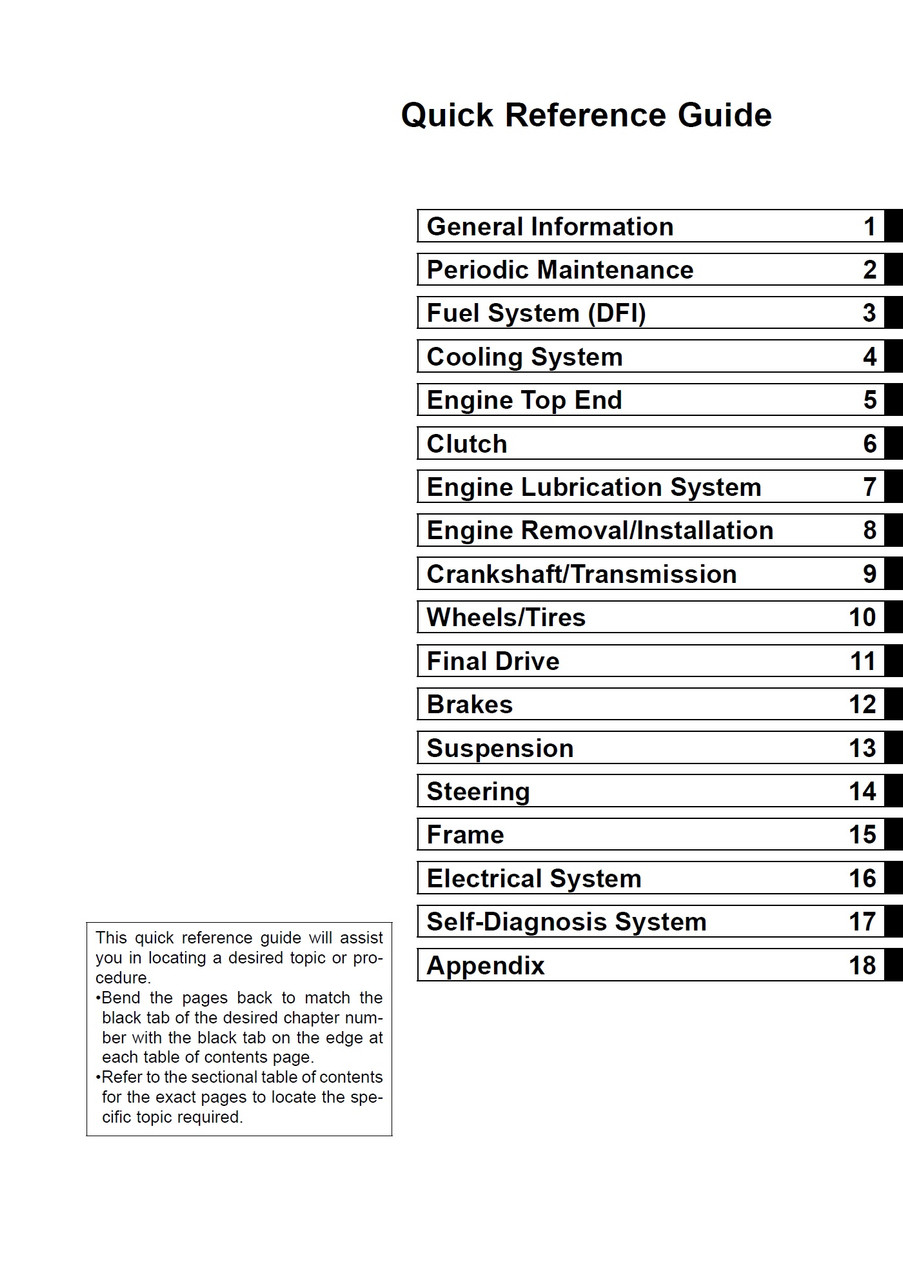 Service Manual Kawasaki 2011 Ninja ZX-10R ABS Repair
