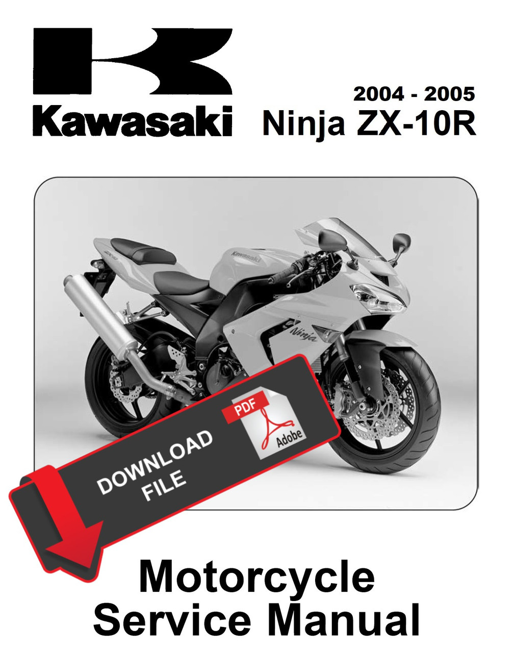 Kawasaki Ninja ZX-10R/ZX-10RR サービスマニュアル Service Manual Kawasaki 2017 Ninja ZX-10RR Repair