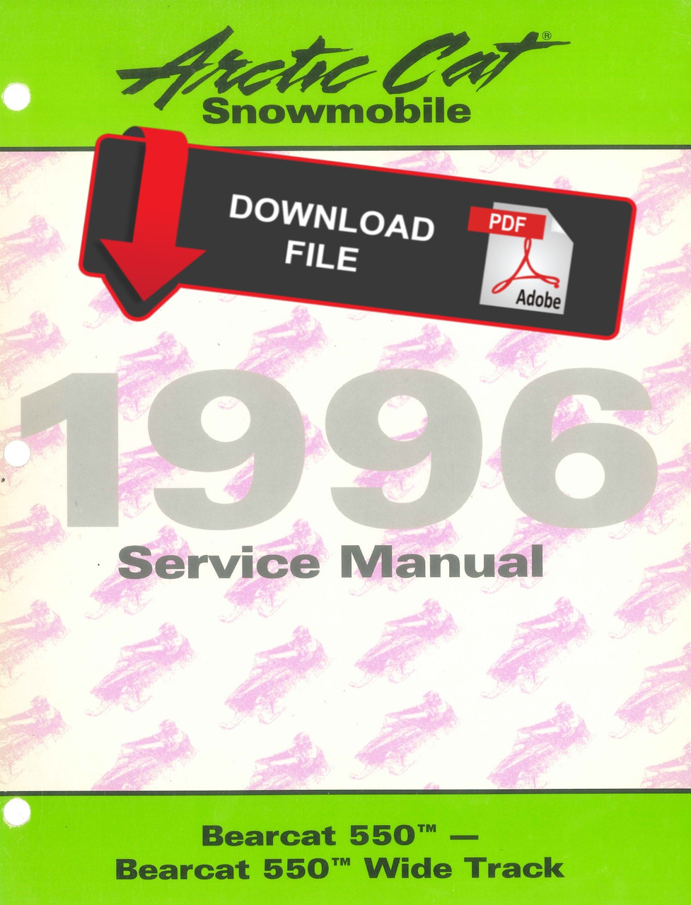Arctic Cat 1996 Bearcat 550 Wide Track Service Manual