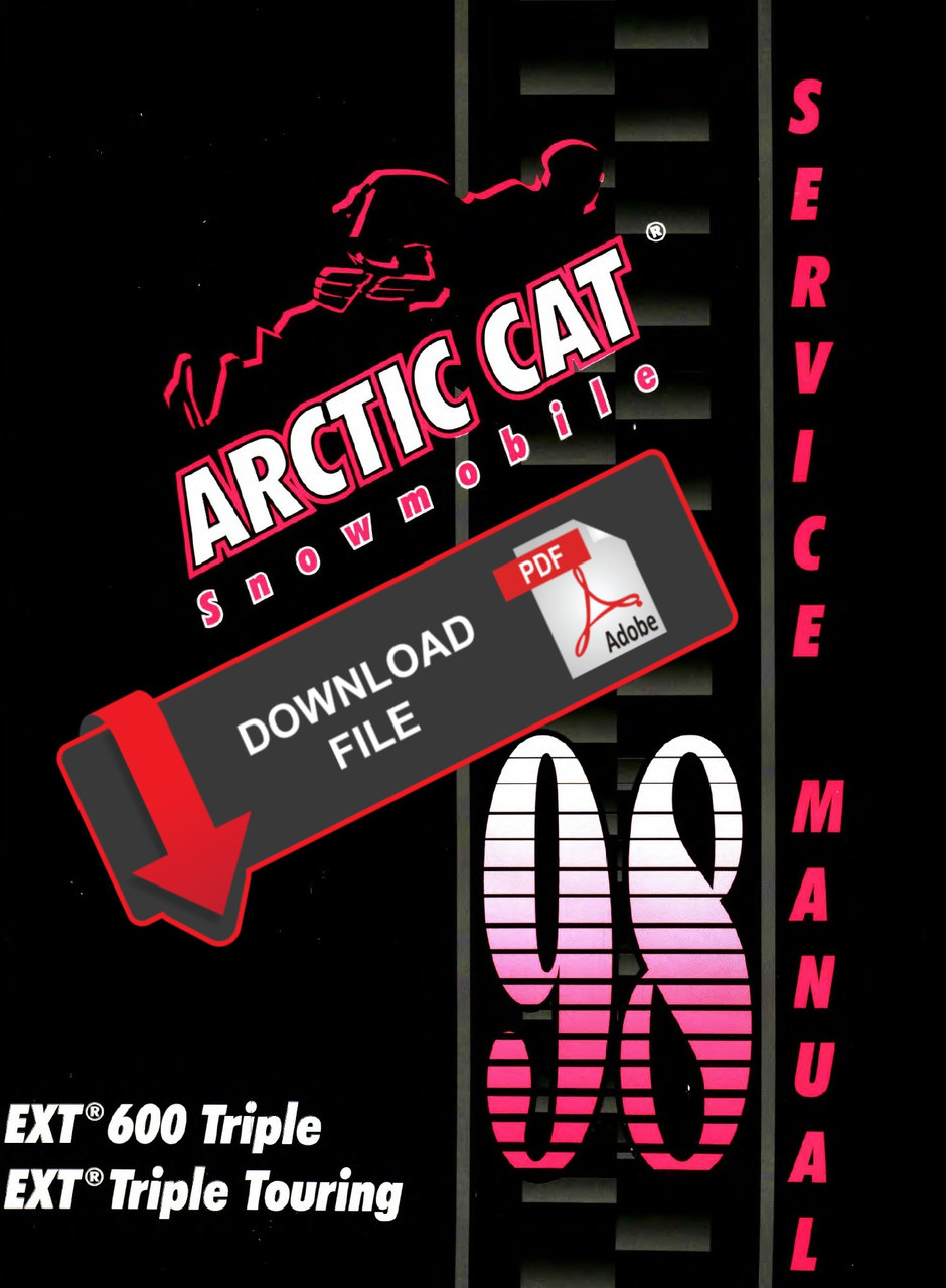 Arctic Cat 1998 EXT 600 Triple Snowmobile Models Service Manual