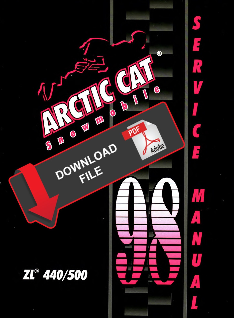 Arctic Cat 1998 Zl 500 Snowmobile Models Service Manual