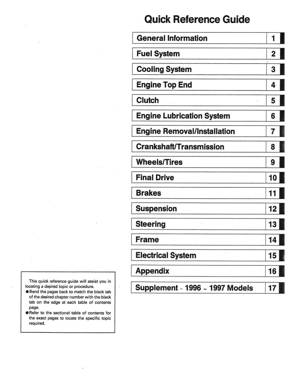 Service Manual Kawasaki 1996 Ninja ZX-6R Repair
