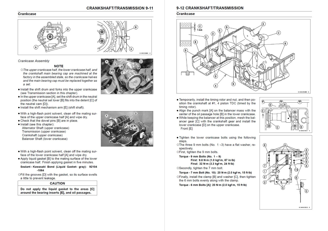 Service Manual Kawasaki 2004 ZZR1200 Repair