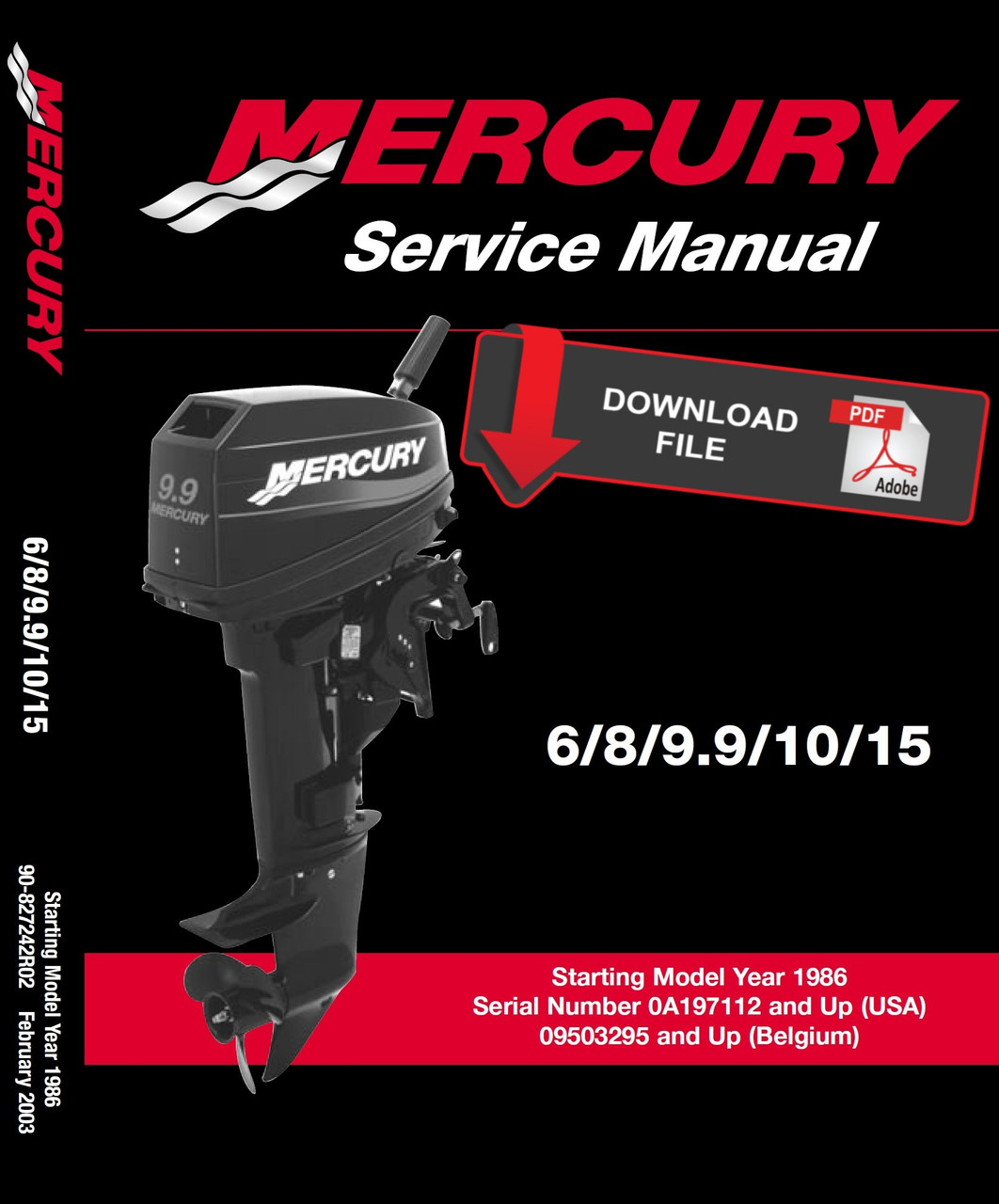 mercury motor serial number location