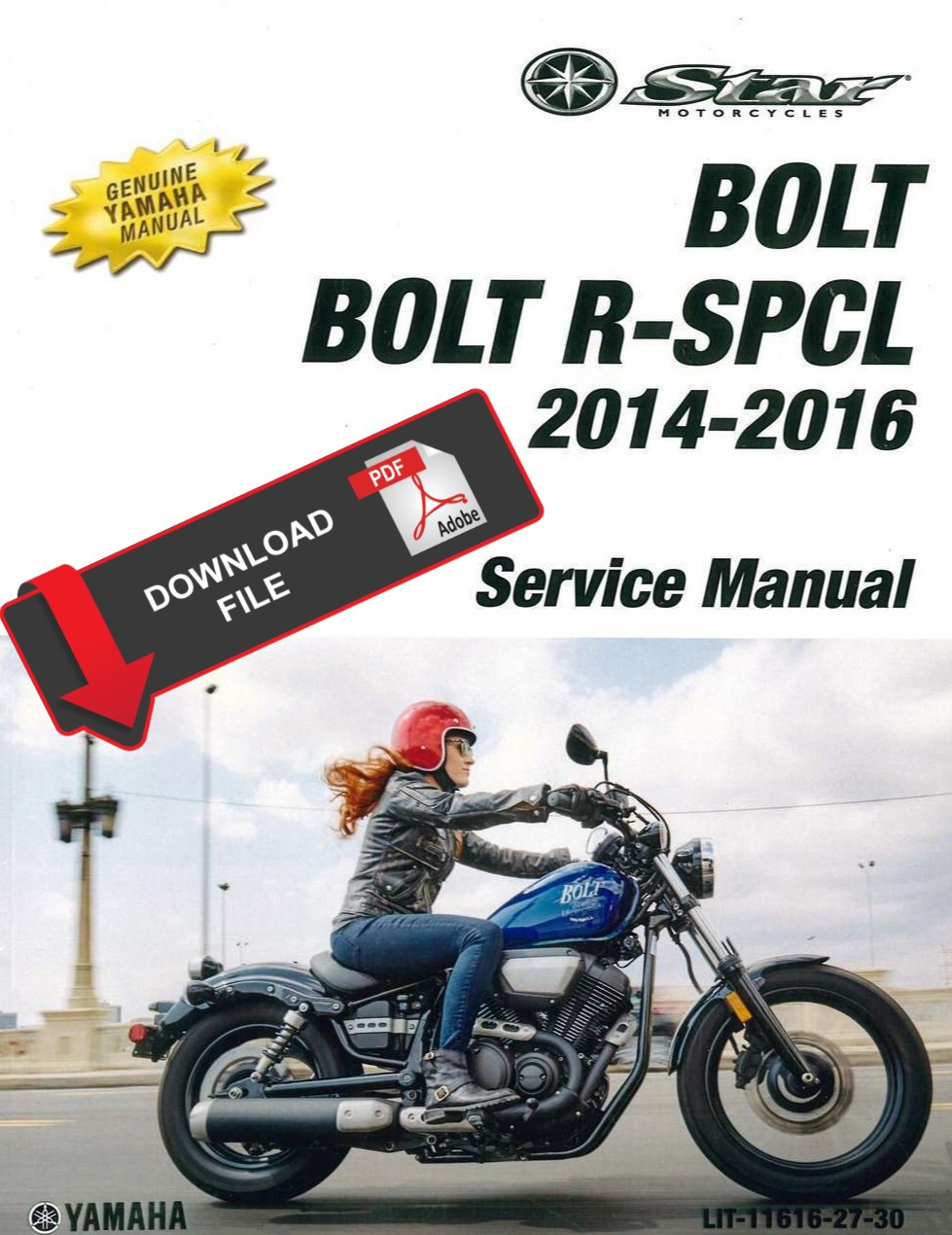 YAMAHA BOLT 950 XVS950CU-A サービスマニュアル 2014-2016 Yamaha XVS 950 Bolt Service Manual – retro-motorcycle