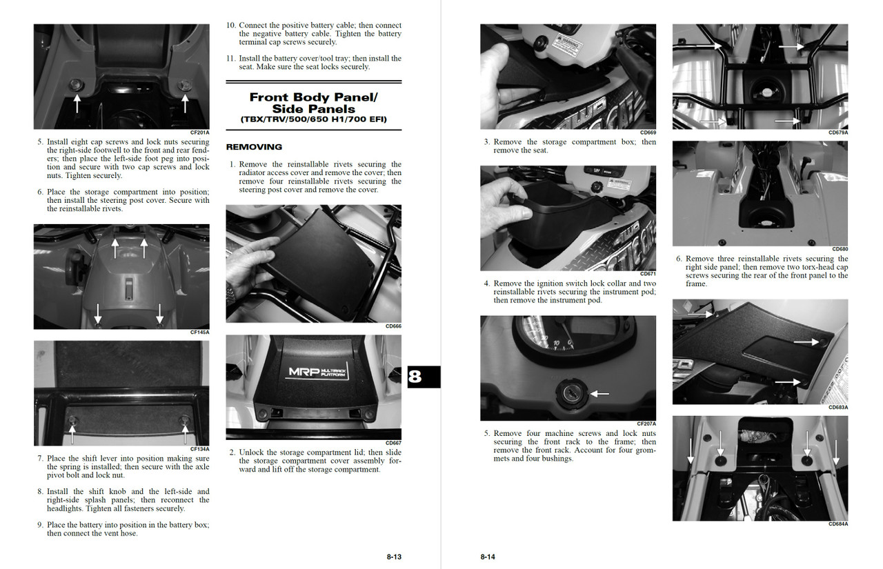 2007 ARCTIC CAT 400 MANUAL visual data 4