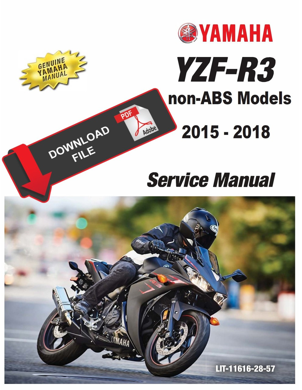 Yamaha 2015 YZF-R3 Service Manual