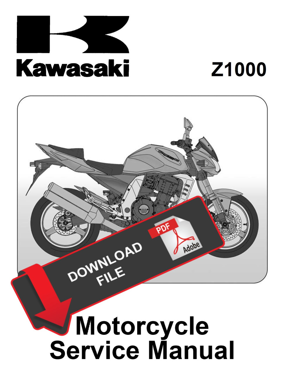 Service Manual Kawasaki 2005 Z1000 Repair