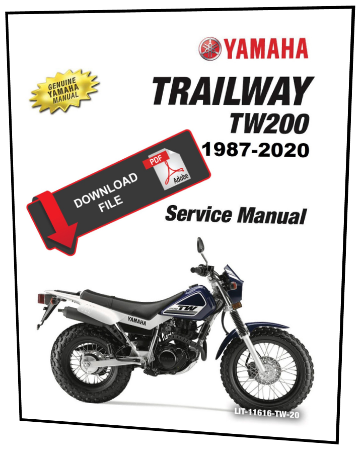 ヤマハTW200パーツ、パーツ本 Yamaha 1987 Trailway TW200 Service Manual