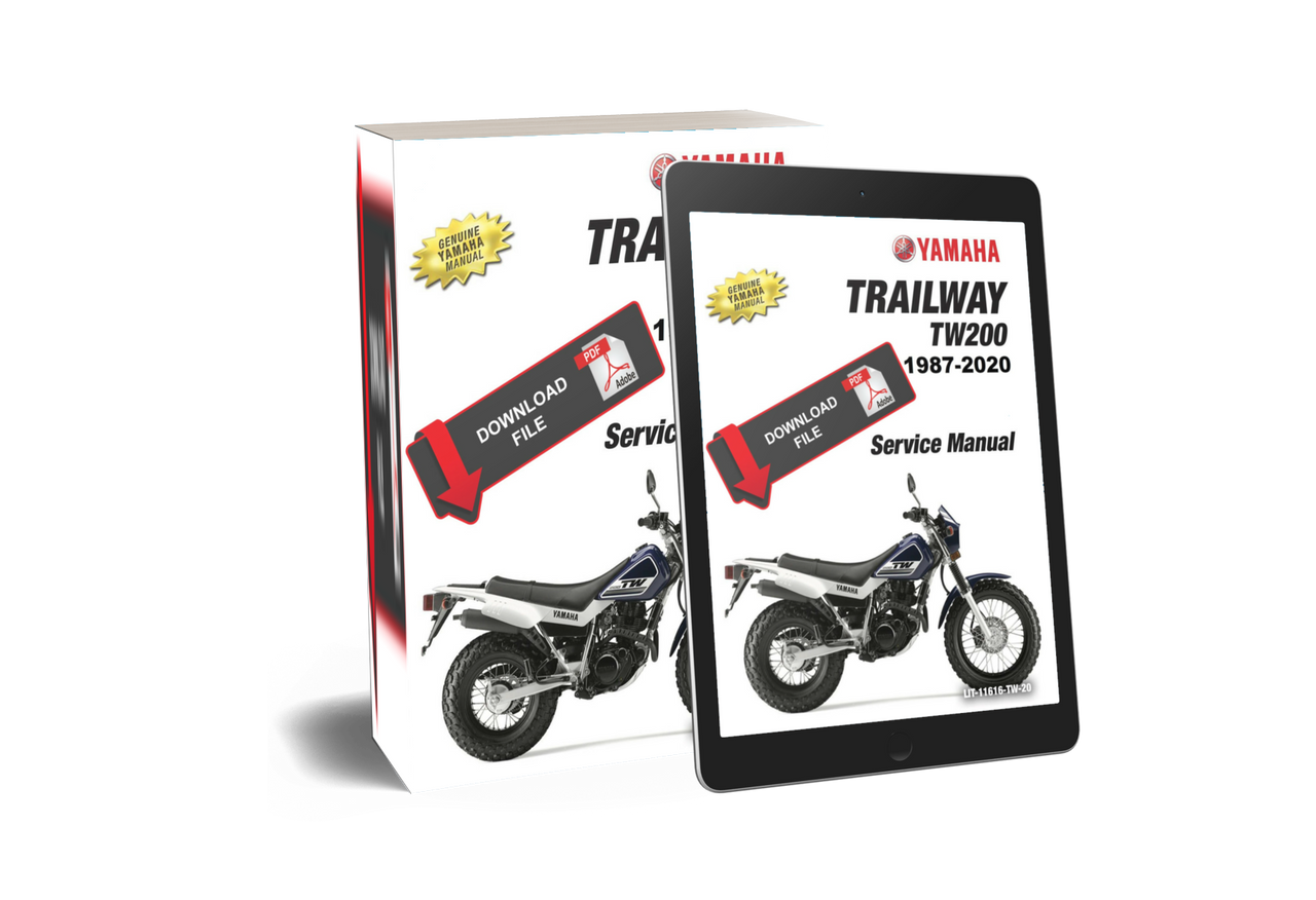 YAMAHA TW200のサービスマニュアル Yamaha TW200 Cyclepedia Printed Motorcycle Service Manual