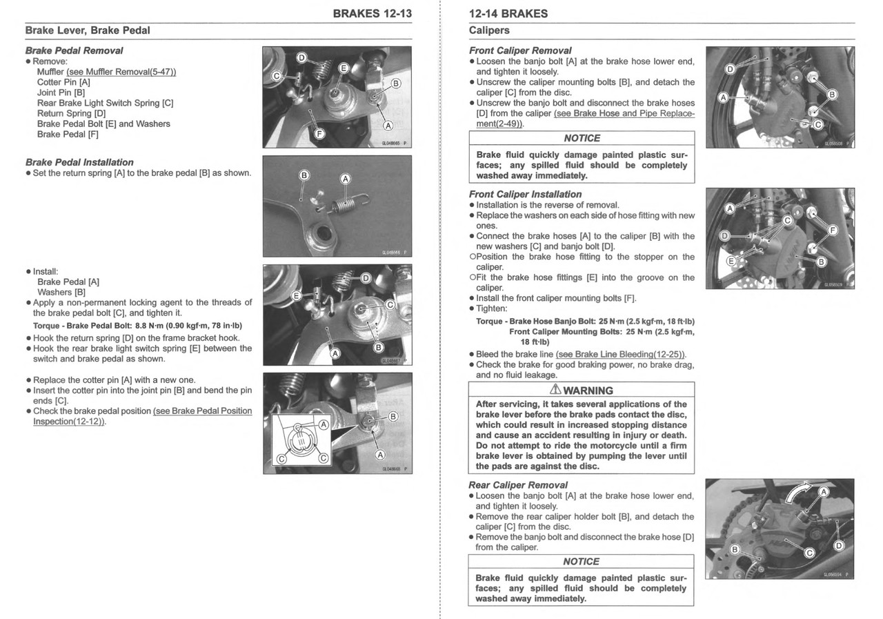 Service Manual Kawasaki 2020 Z650 ABS Repair