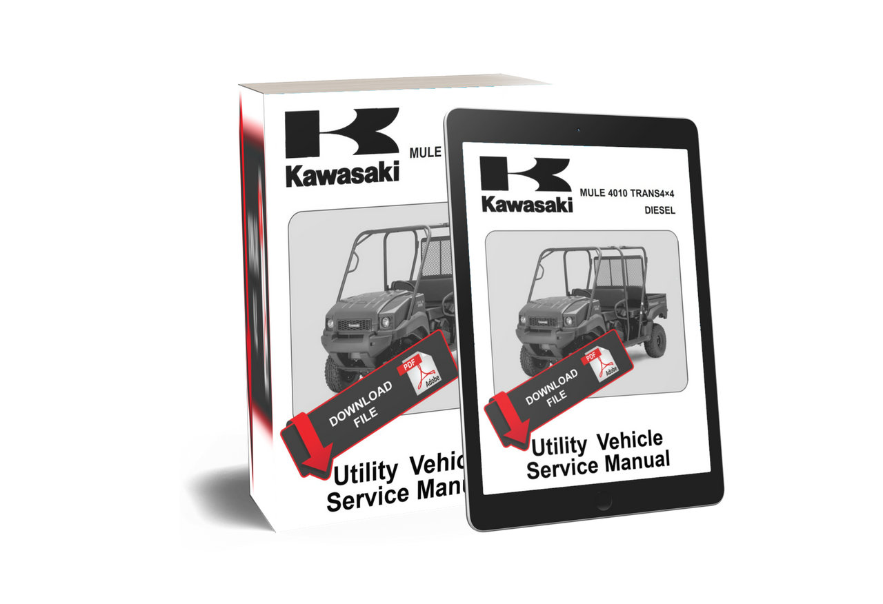 Kawasaki Mule 4010 Trans 4x4 Diesel Service Manual – 2009-2013, OEM 99924-1409-05