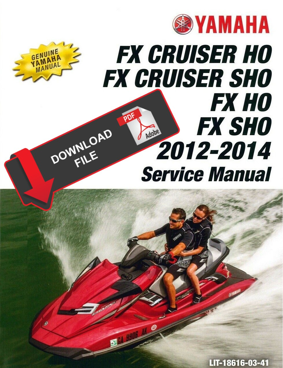 Yamaha 2012 Waverunner FX Cruiser SHO Service Manual