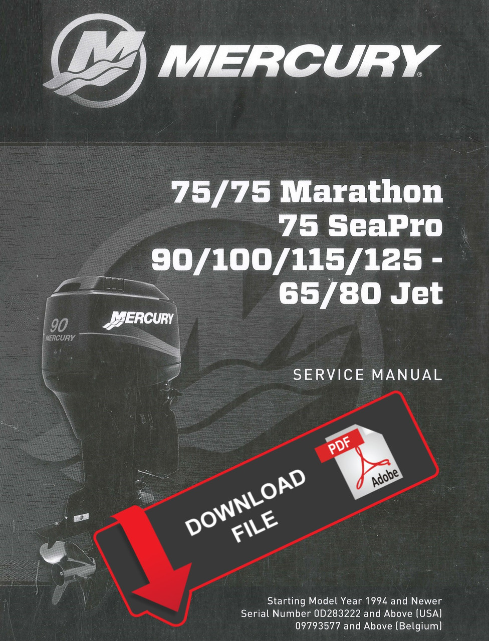 mercury 90 hp 4 stroke service manual