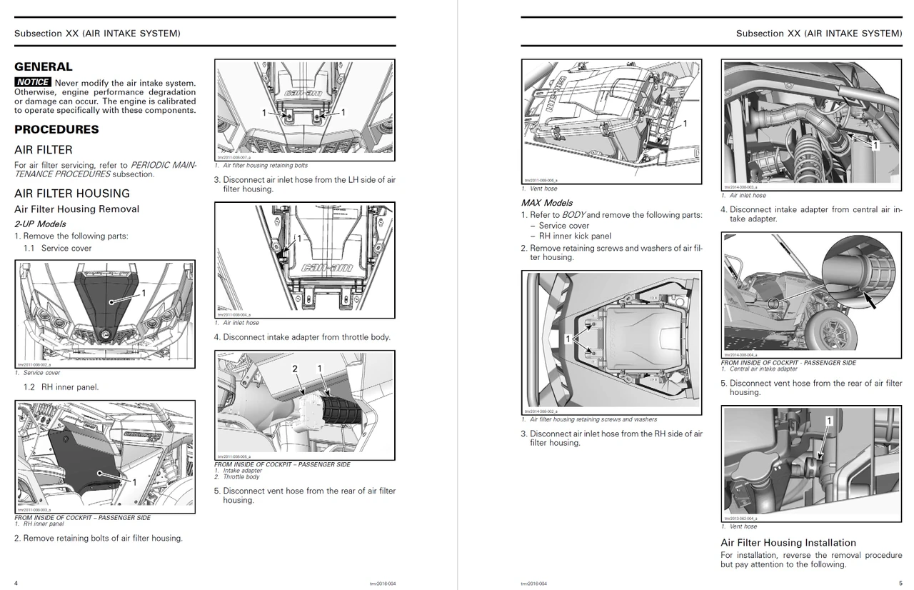 2018 CAN AM COMMANDER SERVICE MANUAL visual data 2