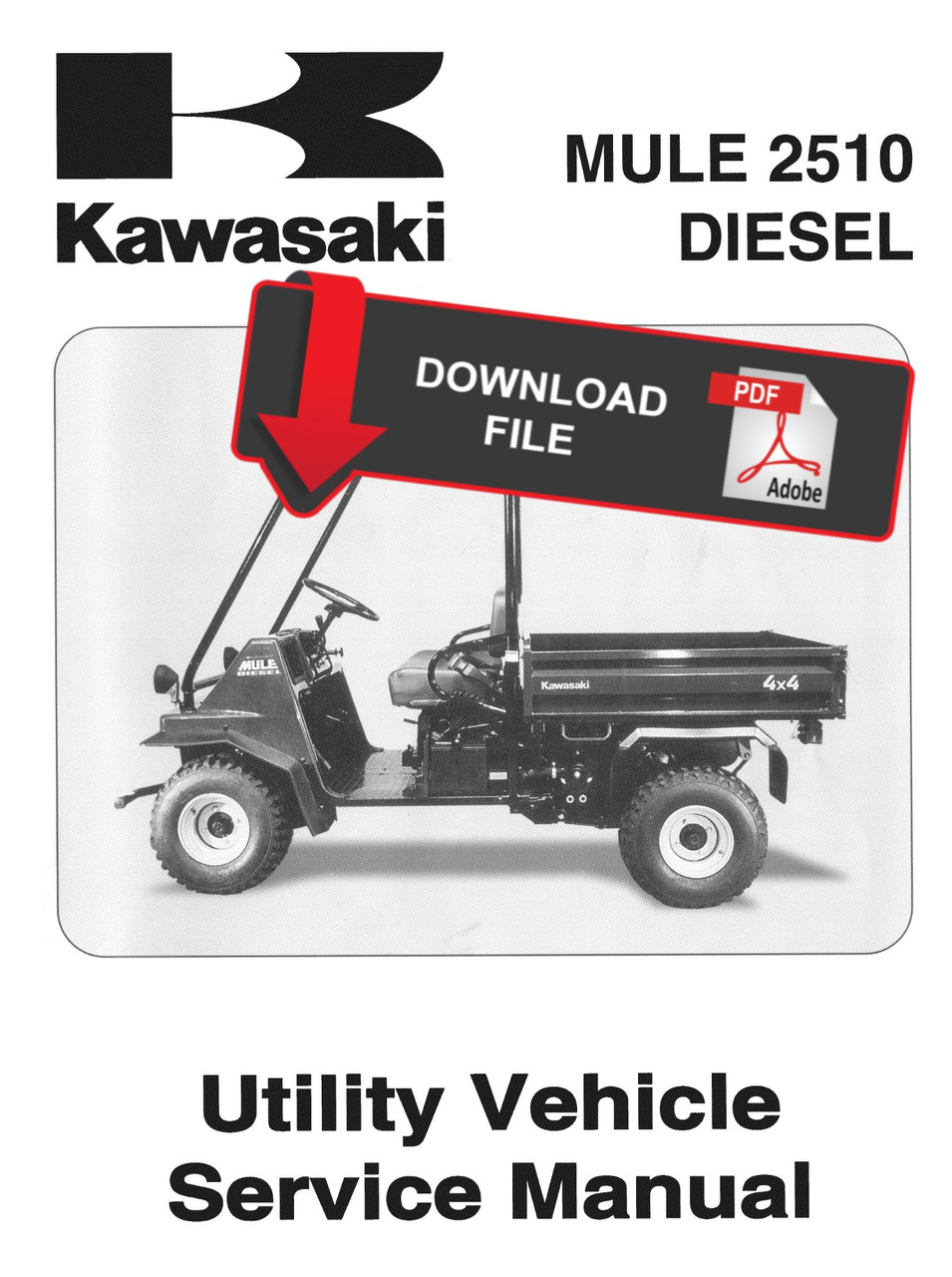 Kawasaki 2000 Mule 2510 Diesel Service Manual