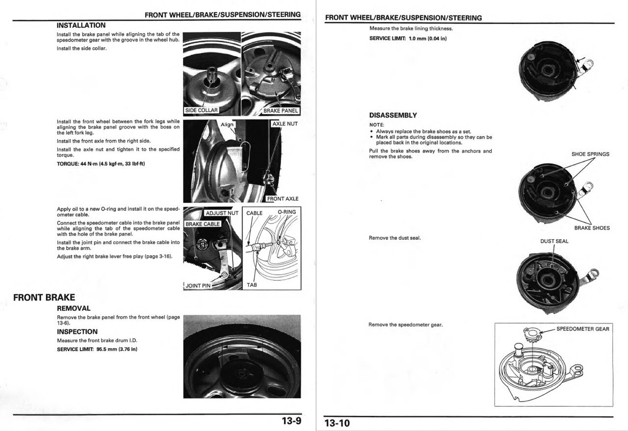 Honda 2008 CHF50 Metropolitan Scooters Service Manual