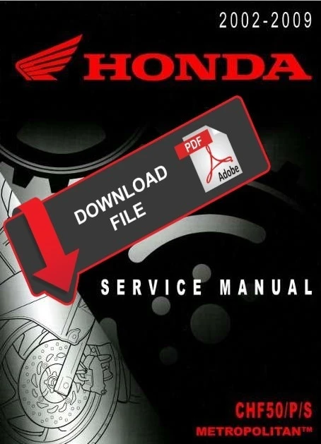 2005 HONDA METROPOLITAN SERVICE MANUAL PDF visual data 2