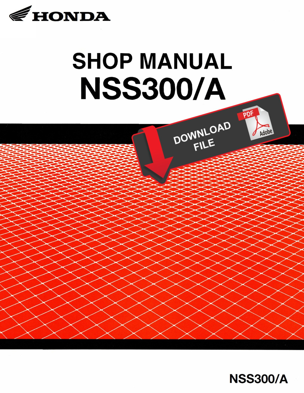 Honda 2016 Forza 300 Scooters Service Manual