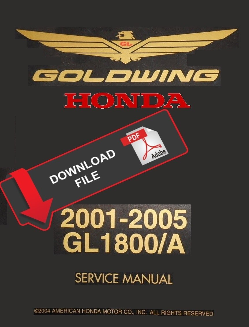 Honda 2001 Goldwing 1800 Service Manual