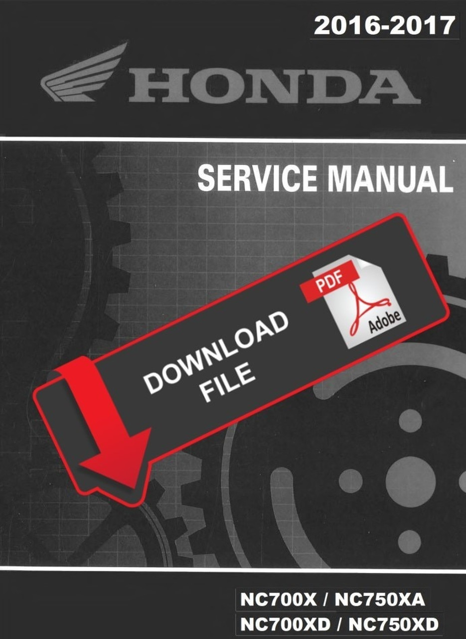 Honda 2016 NC700X Service Manual
