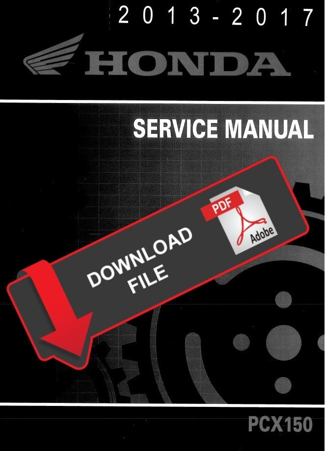 Service Manual Honda 2016 PCX 150 Scooters Repair