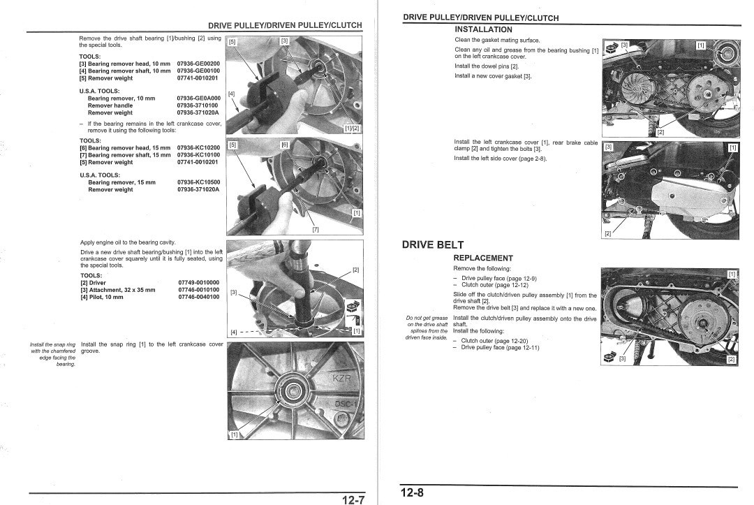 Service Manual Honda 2013 PCX 150 Scooters Repair