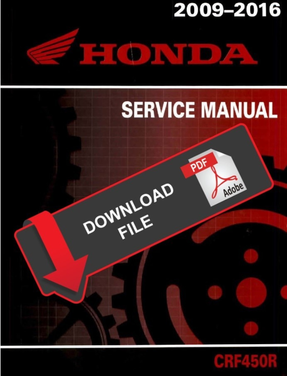 Honda 2009 CRF 450R Service Manual