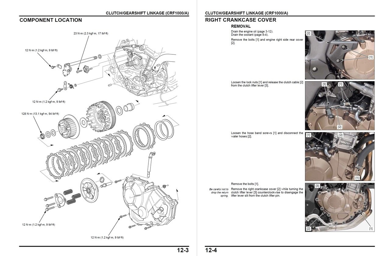 Honda 2016 Africa Twin CRF1000A Service Manual