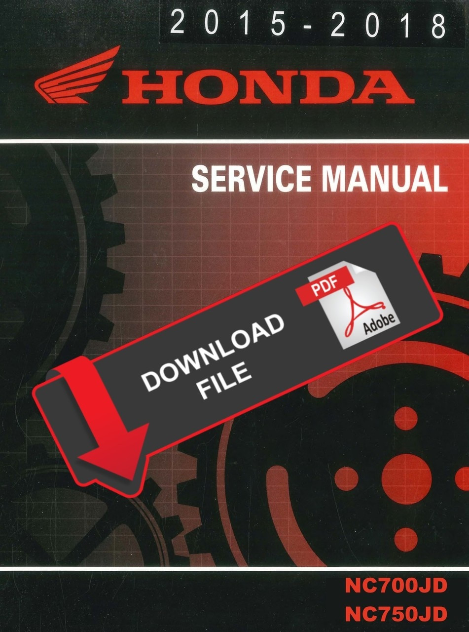 Honda 2017 NC750JD Service Manual