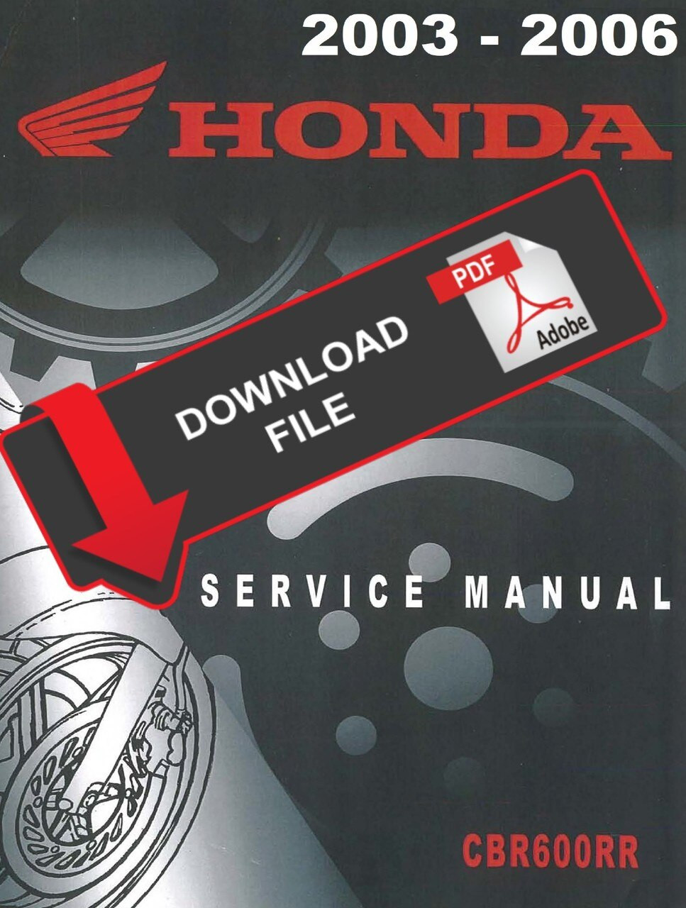 CBR600RR サービスマニュアル Honda 2006 CBR600RR Service Manual