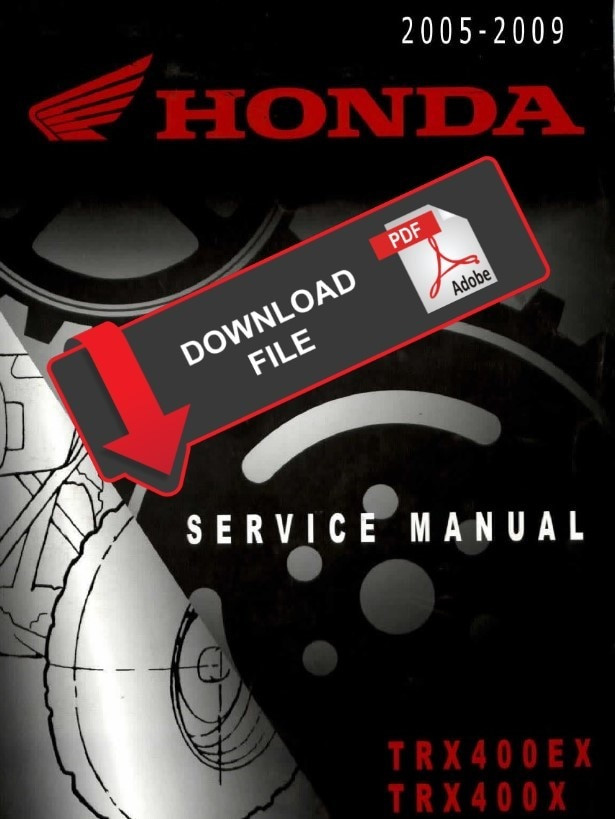Honda 2008 TRX 400 EX ATV Service Manual