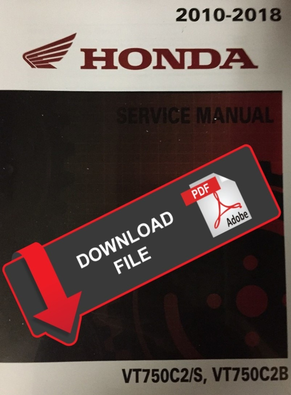 Honda 2014 VT 750 Shadow Spirit Service Manual