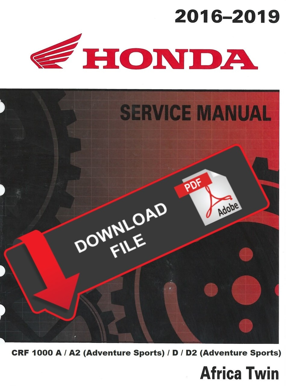 Honda 2018 Africa Twin Adventure Sports DCT Service Manual
