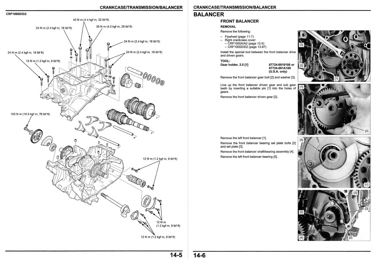 Honda 2018 Africa Twin Adventure Sports Service Manual