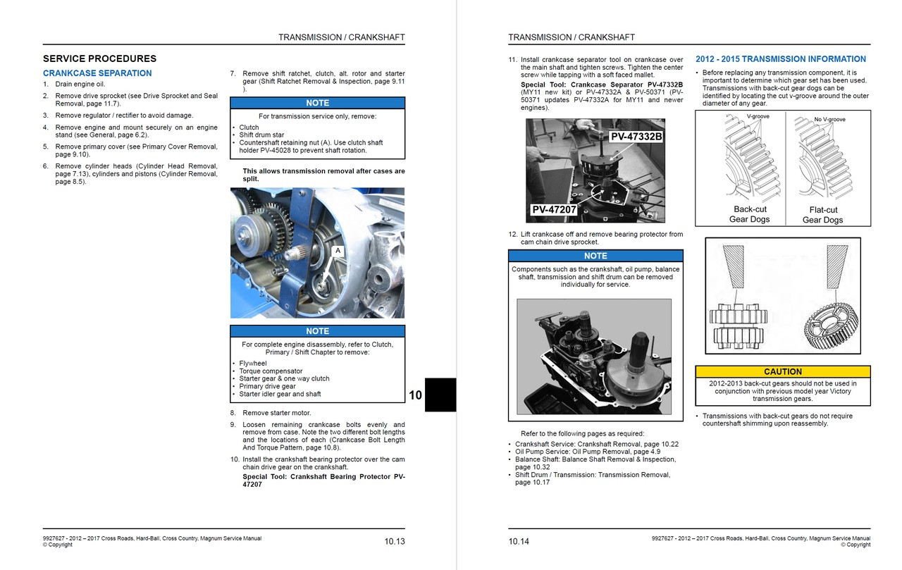 2015 victory cross country tour service manual