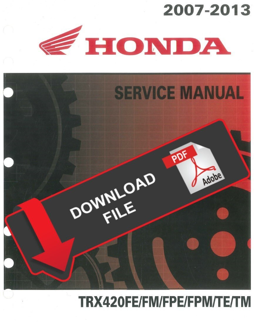 2008 HONDA TRX 420 SERVICE MANUAL PDF visual data 5