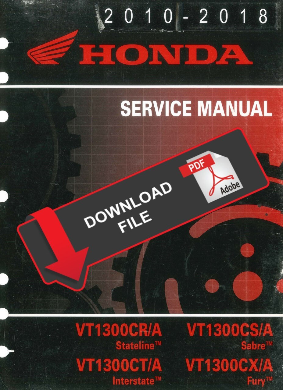 Honda 2010 VT 1300 CS Sabre Service Manual