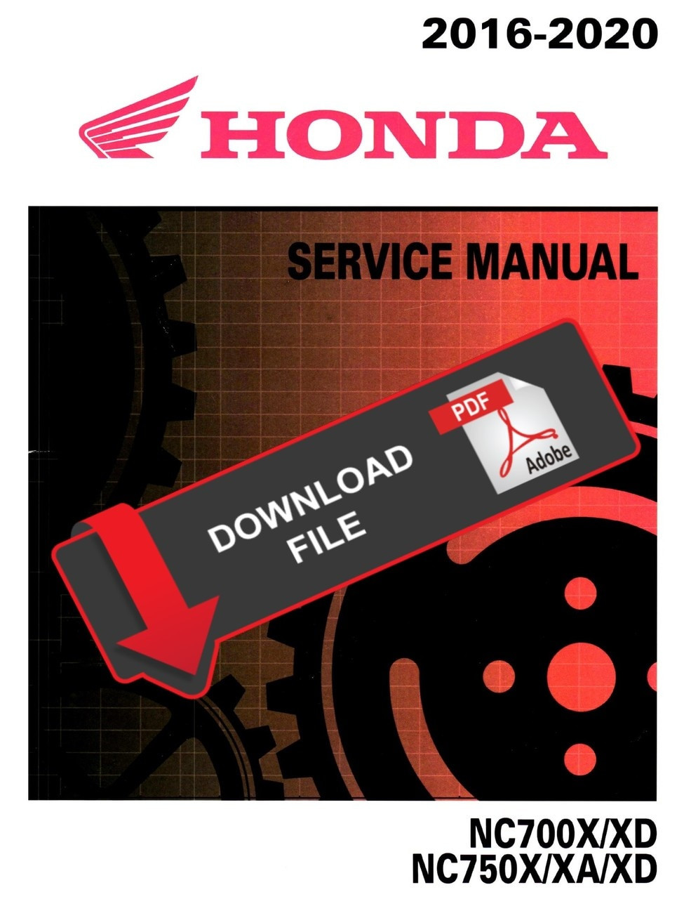 Honda 2018 NC700XD Service Manual